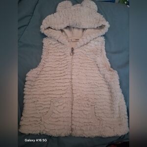 Self Esteem 4T Kids Faux Fur Hooded Vest